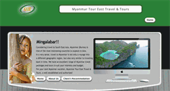 Desktop Screenshot of myanmartoureast.com