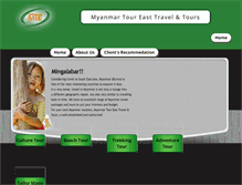 Tablet Screenshot of myanmartoureast.com